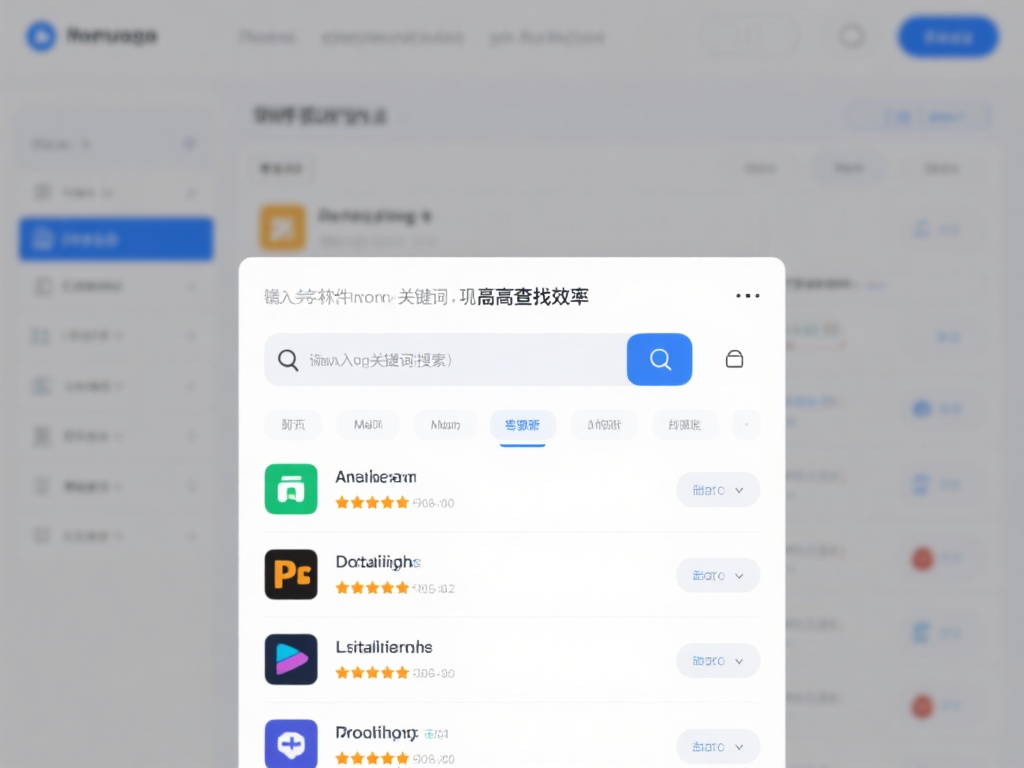 登录后，进入首页搜索栏，即可开始查找所需的软件。善