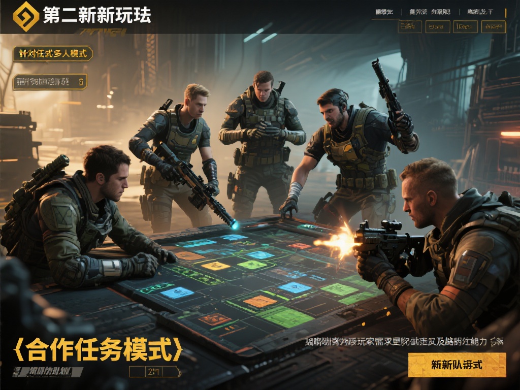 第二个新玩法是“合作任务模式”。针对以往多人模式的